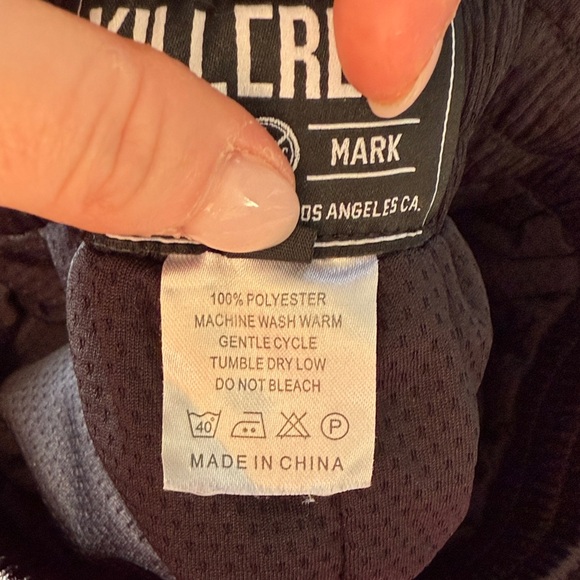 Kill Crew Women's Black Shorts with Aqua Flame and Pink Accent - Picture 5 of 5